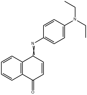 4-[[4-(diethylamino)phenyl]imino]naphthalen-1(4H)-one  구조식 이미지