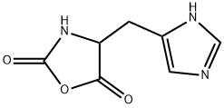 4-(1H-이미다졸-4-일메틸)옥사졸리딘-2,5-디온 구조식 이미지
