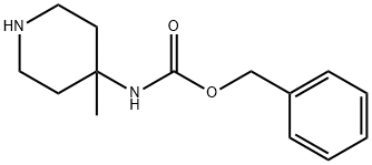 4-BENZYLOXYCARBONYLAMINO-4-METHYL-PIPERIDINE Structure