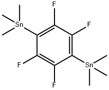 2,3,5,6-테트라플루오로-1,4-비스(트리메틸스탄닐)벤젠 구조식 이미지