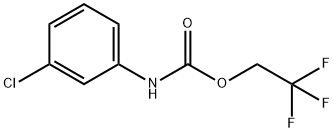 2,2,2-트리플루오로에틸3-클로로페닐카바메이트 구조식 이미지
