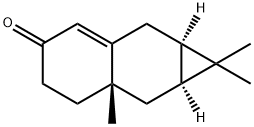 1,4,4-trimethyltricyclo(5.4.0.0(3,5))undec-7-en-9-one Structure