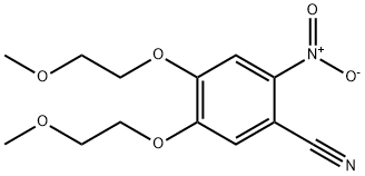 4,5-Bis(2-methoxyethoxy)-2-nitrobenzonitrile 구조식 이미지