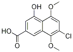 2-Naphthalenecarboxylic acid, 7-chloro-4-hydroxy-5,8-diMethoxy- Structure