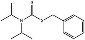 Diisopropyldithiocarbamic acid benzyl ester Structure