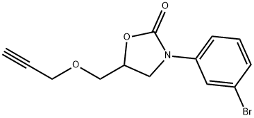 3-(3-Bromophenyl)-5-[(2-propynyloxy)methyl]oxazolidin-2-one Structure