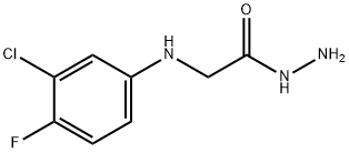 2-(3-CHLORO-4-FLUOROANILINO)ACETOHYDRAZIDE Structure