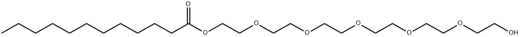 17-hydroxy-3,6,9,12,15-pentaoxaheptadec-1-yl laurate Structure