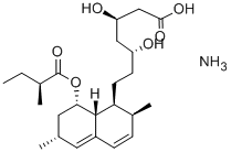 LOVASTATIN AMMONIUM SALT Structure