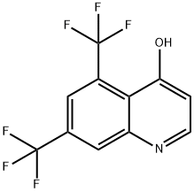 5,7-BIS(TRIFLUOROMETHYL)-4-HYDROXYQUINOLINE Structure