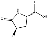 L-프롤린,4-플루오로-5-옥소-,(4R)-(9CI) 구조식 이미지
