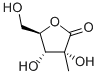 2,3-O-Isopropylidene-2-C-methyl-D-ribonic-gamma-lactone Structure