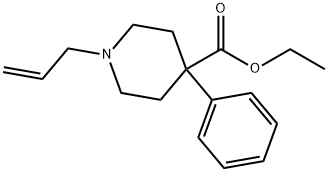 ISONIPECOTIC ACID, 1-ALLYL-4-PHENYL-, ETHYL ESTER Structure