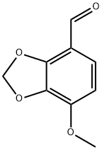 7-메톡시-1,3-벤조디옥솔-4-카브알데하이드 구조식 이미지