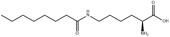 N6-(1-oxooctyl)-L-lysine  Structure