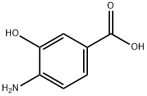 4-Amino-3-hydroxybenzoic acid 구조식 이미지