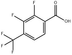 2,3-DIFLUORO-4-(TRIFLUOROMETHYL)BENZOIC ACID Structure