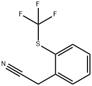 2-(TRIFLUOROMETHYLTHIO)PHENYLACETONITRILE Structure