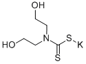 POTASSIUMBIS(2-HYDROXYETHYL)DITHIOCARBAMATE Structure