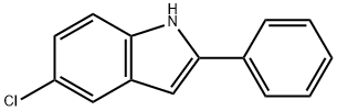 1H-INDOLE, 5-CHLORO-2-PHENYL- 구조식 이미지