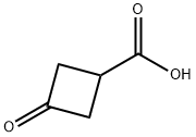 3-Oxocyclobutanecarboxylic acid 구조식 이미지