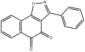 3-페닐나프트[2,1-d]이속사졸-4,5-디온 구조식 이미지
