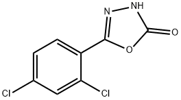 5-(2,4-DICHLOROPHENYL)-1,3,4-OXADIAZOL-2(3H)-ONE 구조식 이미지