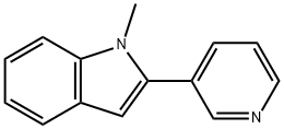 N-methyl-2-(pyridin-3-yl)indole 구조식 이미지