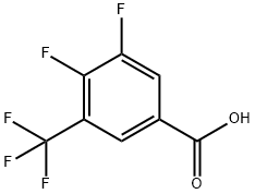 3,4-DIFLUORO-5-(TRIFLUOROMETHYL)BENZOIC ACID Structure