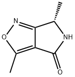 4H-Pyrrolo[3,4-c]isoxazol-4-one,5,6-dihydro-3,6-dimethyl-,(6S)-(9CI) 구조식 이미지