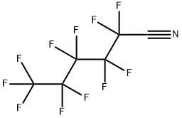 2,2,3,3,4,4,5,5,6,6,6-운데카플루오로헥산니트릴 구조식 이미지