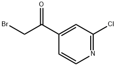 2-Bromo-1-(2-chloropyridin-4-yl)ethanone Structure