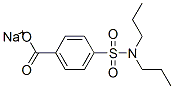 4-[(디프로필아미노)술포닐]벤조산나트륨염 구조식 이미지
