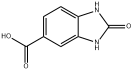 2-OXO-2,3-DIHYDRO-1H-BENZOIMIDAZOLE-5-CARBOXYLIC ACID 구조식 이미지