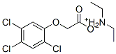 diethylammonium (2,4,5-trichlorophenoxy)acetate Structure