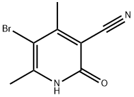 5-BROMO-4,6-DIMETHYL-2-OXO-1,2-DIHYDRO-3-PYRIDINECARBONITRILE 구조식 이미지