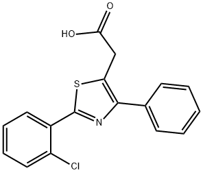 2-[2-(2-CHLOROPHENYL)-4-PHENYL-1,3-THIAZOL-5-YL]ACETIC ACID Structure