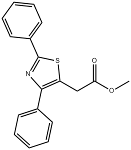 METHYL (2,4-DIPHENYLTHIAZOL-5-YL)ACETATE Structure