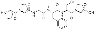 H-PRO-PRO-GLY-PHE-SER-PRO-OH Structure