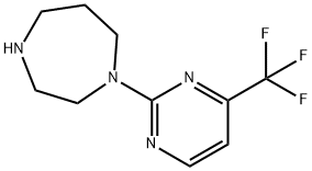 1-[4-(트리플루오로메틸)피리미딘-2-일]-1,4-디아제판 구조식 이미지