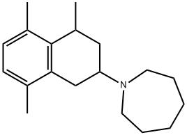 Hexahydro-1-(1,2,3,4-tetrahydro-4,5,8-trimethylnaphthalen-2-yl)-1H-azepine Structure