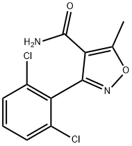 3-(2,6-디클로로페닐)-5-메틸리속사졸-4-카르복스아미드 구조식 이미지