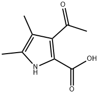 4-ACETYL-3,5-DIMETHYL-1H-PYRROLE-2-CARBOXYLIC ACID Structure