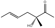 5-Hepten-2-one, 3-hydroxy-3-methyl-, (3R,5E)- (9CI) Structure