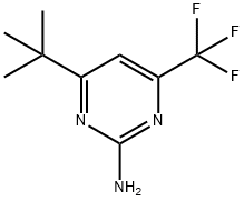 2-AMINO-6-T-BUTYL-4-(TRIFLUOROMETHYL)PYRIMIDINE 구조식 이미지