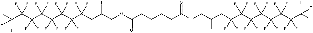 BIS[2-IODO-3-(PERFLUOROOCTYL)PROPYL]ADIPATE 구조식 이미지