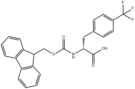 FMOC-D-4-Trifluoromethylphe  Structure