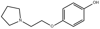 PHENOL , 4-[2-(1-PYROLIDINYL)ETHOXY]-(9CI) Structure