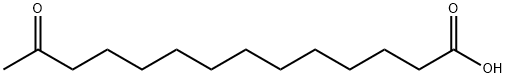 13-옥소테트라데칸산 구조식 이미지