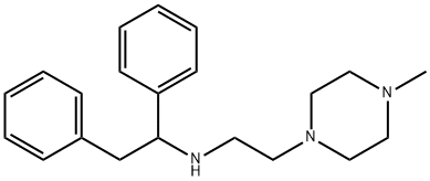 1-[2-[(1,2-디페닐에틸)아미노]에틸]-4-메틸피페라진 구조식 이미지
